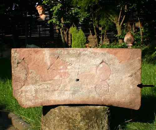 Orig. Torschluss- Sandstein, datiert 1581