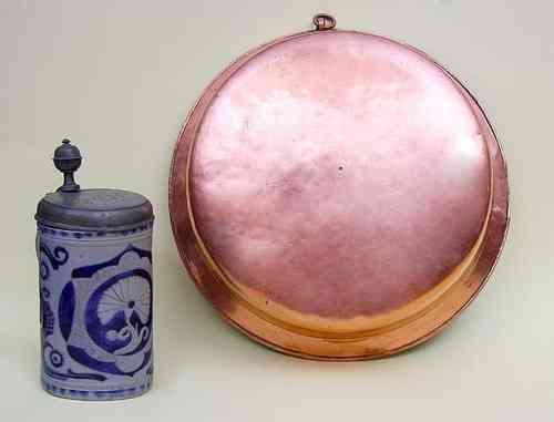 Spätbarocke Kupferschüssel um 1800