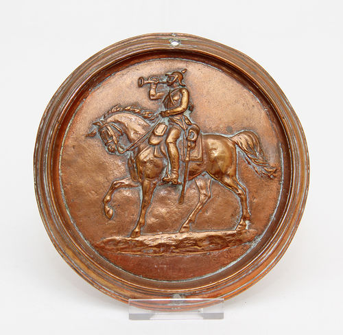 Copper relief plate around 1870